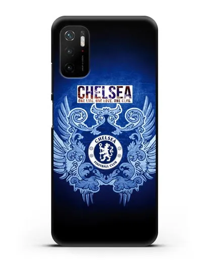 Чехол с рисунком Челси One Life. One Love. One club силиконовый для Xiaomi Poco M3 Pro