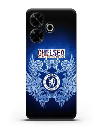 Чехол с рисунком Челси One Life. One Love. One club силиконовый для Xiaomi Poco M6