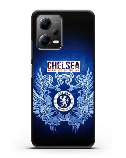Чехол с рисунком Челси One Life. One Love. One club силиконовый для Xiaomi Poco X5