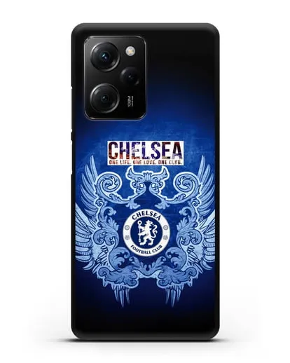 Чехол с рисунком Челси One Life. One Love. One club силиконовый для Xiaomi Poco X5 Pro