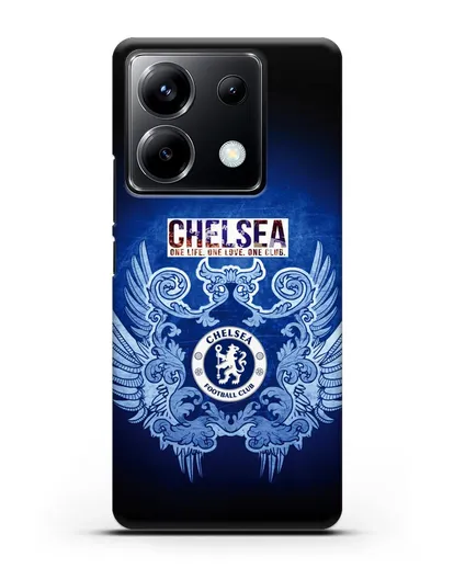 Чехол с рисунком Челси One Life. One Love. One club силиконовый для Xiaomi Poco X6