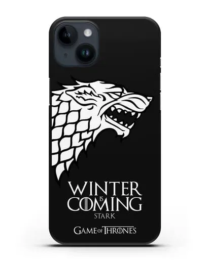 Чехол Дом Старков. Зима близко силиконовый для iPhone 14 Plus