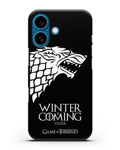 Чехол Дом Старков. Зима близко силиконовый для iPhone 16