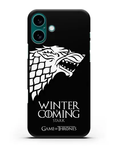 Чехол Дом Старков. Зима близко силиконовый для iPhone 16 Plus