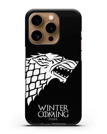 Чехол Дом Старков. Зима близко силиконовый для iPhone 16 Pro
