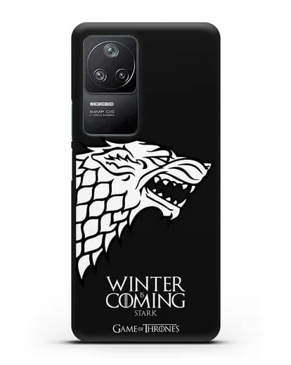 Чехол Дом Старков. Зима близко силиконовый для Xiaomi Poco F4