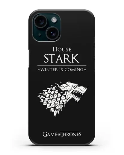 Чехол House Stark. Winter is coming силиконовый для iPhone 15