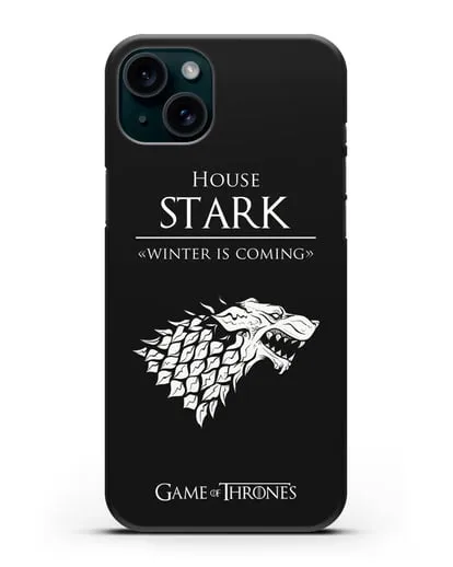 Чехол House Stark. Winter is coming силиконовый для iPhone 15 Plus