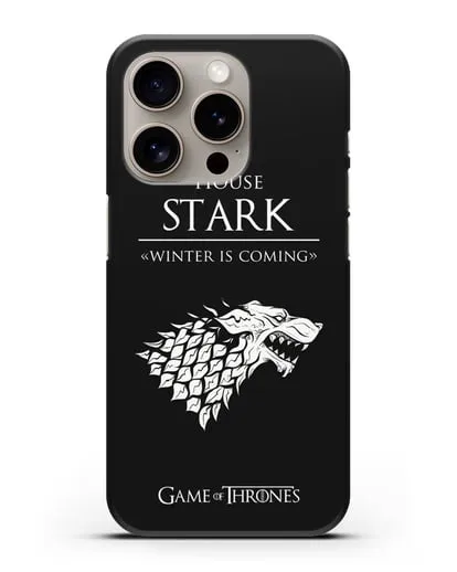 Чехол House Stark. Winter is coming силиконовый для iPhone 15 Pro