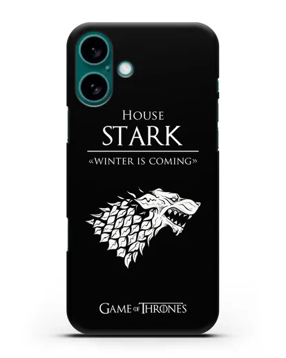 Чехол House Stark. Winter is coming силиконовый для iPhone 16 Plus