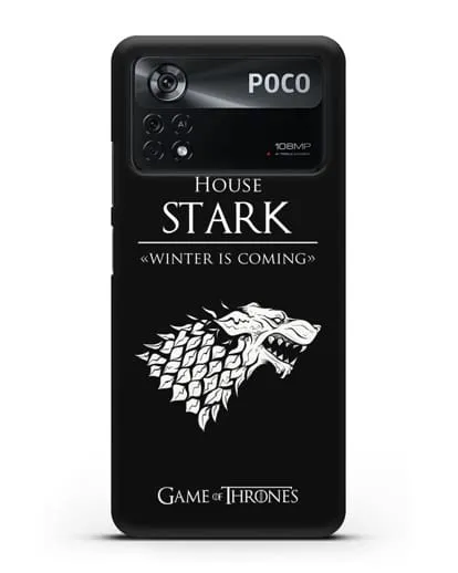 Чехол House Stark. Winter is coming силиконовый для Xiaomi Poco X4 Pro