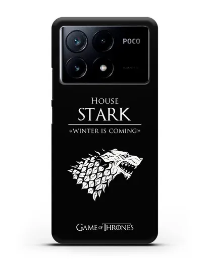Чехол House Stark. Winter is coming силиконовый для Xiaomi Poco X6 Pro