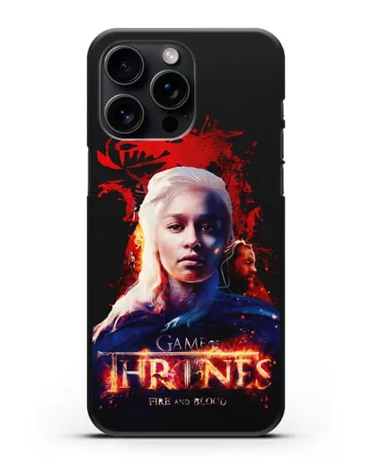 Чехол Дейнерис Таргариен силиконовый для iPhone 15 Pro Max