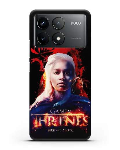 Чехол Дейнерис Таргариен силиконовый для Xiaomi Poco F6 Pro