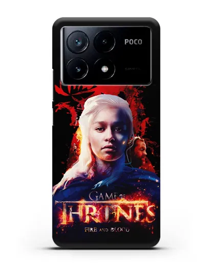 Чехол Дейнерис Таргариен силиконовый для Xiaomi Poco X6 Pro