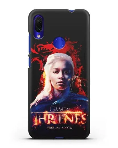 Чехол Дейнерис Таргариен силиконовый для Xiaomi Redmi Note 7