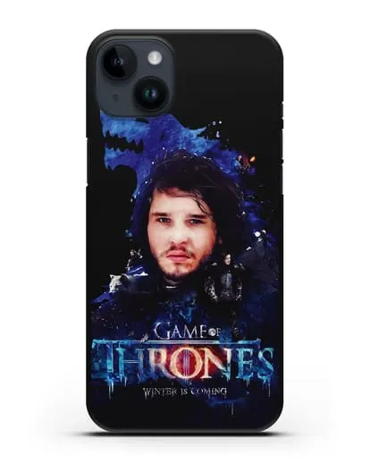 Чехол Джон Сноу силиконовый для iPhone 14 Plus