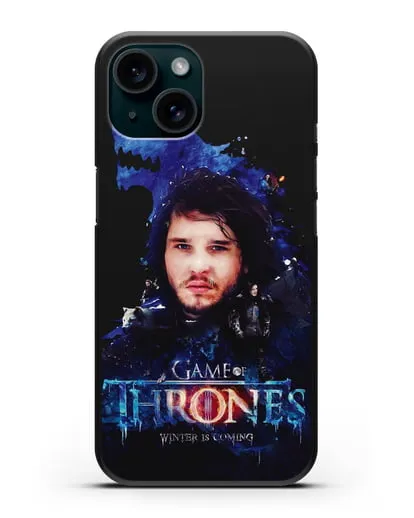 Чехол Джон Сноу силиконовый для iPhone 15