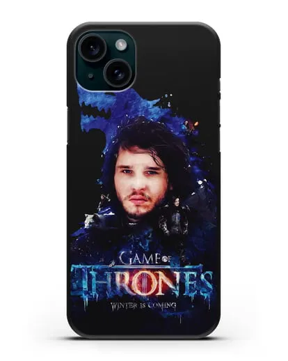 Чехол Джон Сноу силиконовый для iPhone 15 Plus