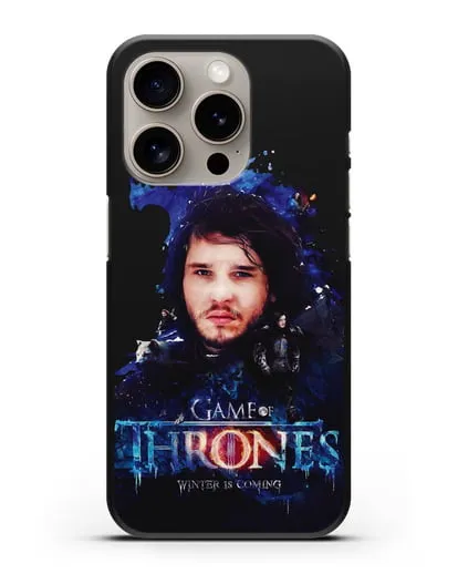 Чехол Джон Сноу силиконовый для iPhone 15 Pro