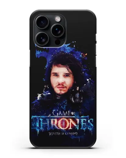 Чехол Джон Сноу силиконовый для iPhone 15 Pro Max