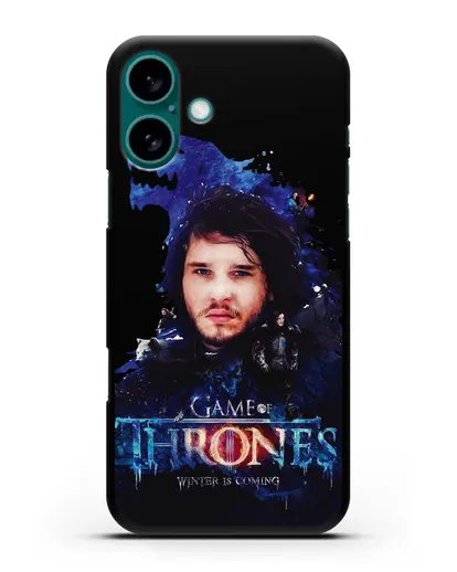 Чехол Джон Сноу силиконовый для iPhone 16 Plus