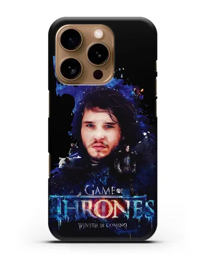 Чехол Джон Сноу силиконовый для iPhone 16 Pro