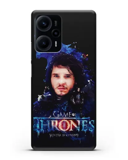 Чехол Джон Сноу силиконовый для Xiaomi Poco F5