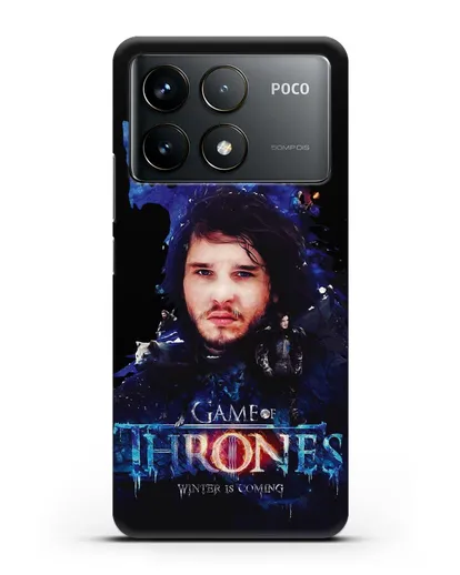 Чехол Джон Сноу силиконовый для Xiaomi Poco F6 Pro