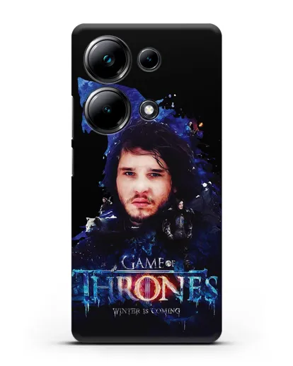 Чехол Джон Сноу силиконовый для Xiaomi Poco M6 Pro