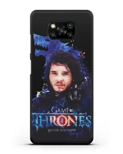 Чехол Джон Сноу силиконовый для Xiaomi Poco X3