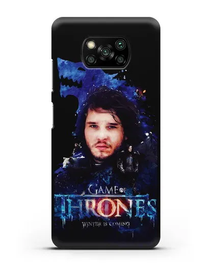 Чехол Джон Сноу силиконовый для Xiaomi Poco X3 Pro