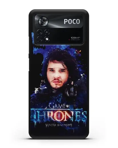 Чехол Джон Сноу силиконовый для Xiaomi Poco X4 Pro