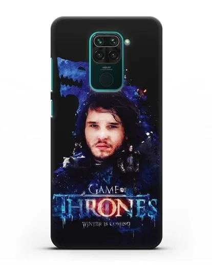 Чехол Джон Сноу силиконовый для Xiaomi Redmi Note 9