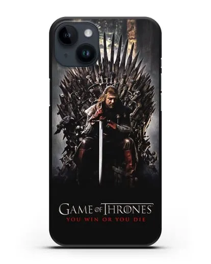 Чехол с картинкой Железный трон. Игра престолов силиконовый для iPhone 14 Plus