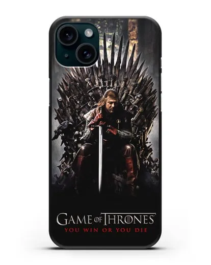 Чехол с картинкой Железный трон. Игра престолов силиконовый для iPhone 15 Plus