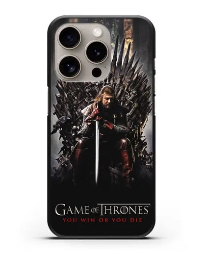 Чехол с картинкой Железный трон. Игра престолов силиконовый для iPhone 15 Pro