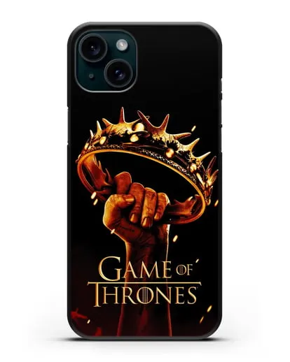 Чехол с картинкой Корона. Игра престолов силиконовый для iPhone 15 Plus