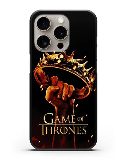 Чехол с картинкой Корона. Игра престолов силиконовый для iPhone 15 Pro