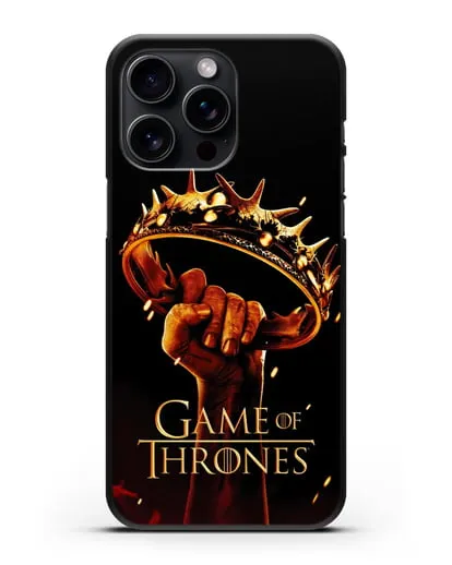 Чехол с картинкой Корона. Игра престолов силиконовый для iPhone 15 Pro Max
