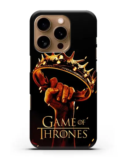 Чехол с картинкой Корона. Игра престолов силиконовый для iPhone 16 Pro
