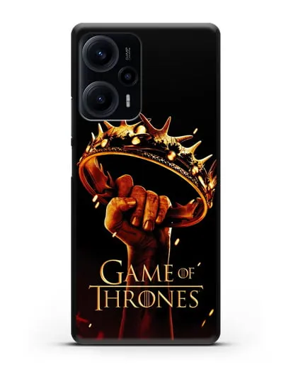 Чехол с картинкой Корона. Игра престолов силиконовый для Xiaomi Poco F5