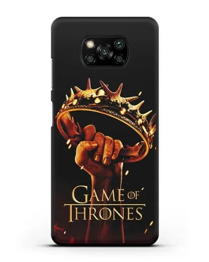 Чехол с картинкой Корона. Игра престолов силиконовый для Xiaomi Poco X3