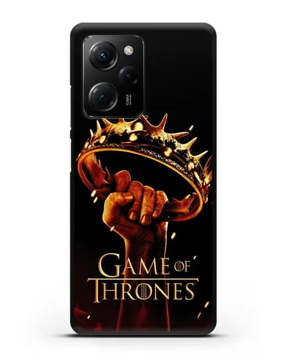 Чехол с картинкой Корона. Игра престолов силиконовый для Xiaomi Poco X5 Pro