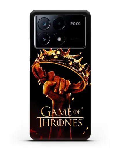 Чехол с картинкой Корона. Игра престолов силиконовый для Xiaomi Poco X6 Pro