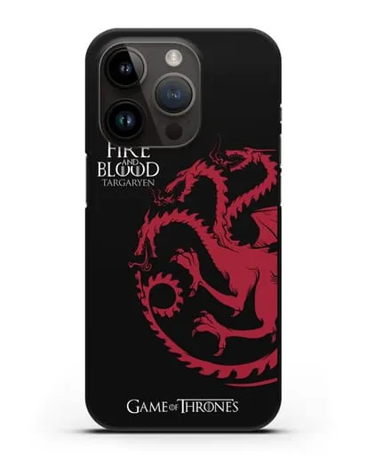 Чехол Дом Таргариенов. Огонь и кровь силиконовый для iPhone 14 Pro