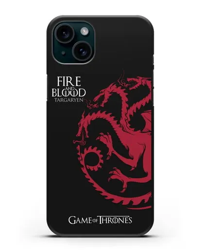 Чехол Дом Таргариенов. Огонь и кровь силиконовый для iPhone 15 Plus