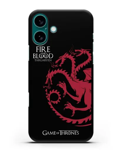 Чехол Дом Таргариенов. Огонь и кровь силиконовый для iPhone 16 Plus