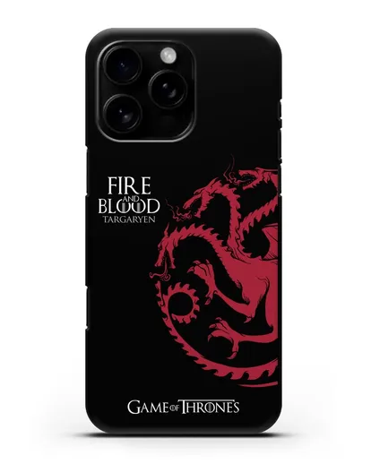 Чехол Дом Таргариенов. Огонь и кровь силиконовый для iPhone 16 Pro Max