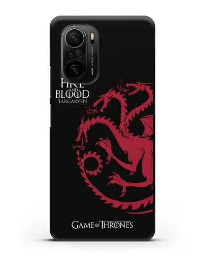 Чехол Дом Таргариенов. Огонь и кровь силиконовый для Xiaomi Poco F3 Pro